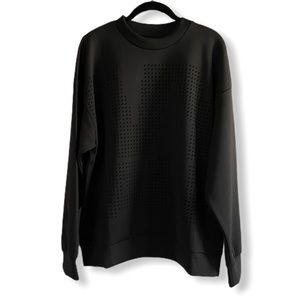 Ivy Park Laser Cut Logo Black Sweatshirt Lrg